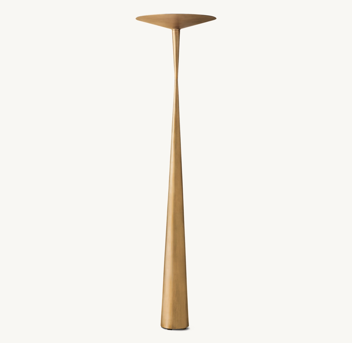 Noemi Torchiere Floor Lamp - Lacquered Burnished Brass