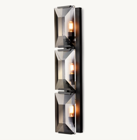 HARLOW CRYSTAL TRIPLE SCONCE