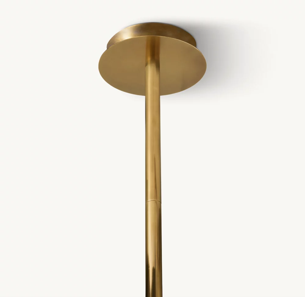 GLASS GLOBE MOBILE THREE-ARM CHANDELIER 46