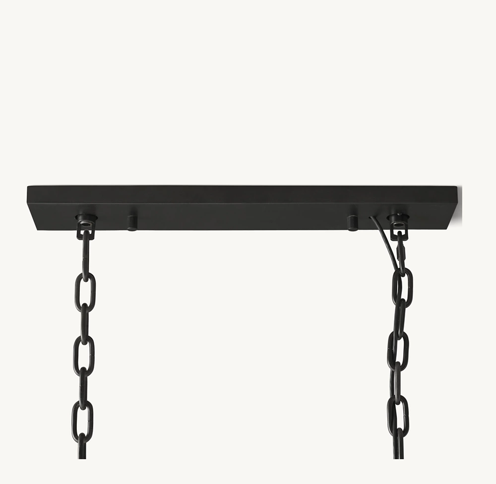 1920S ODEON RECTANGULAR CHANDELIER 40