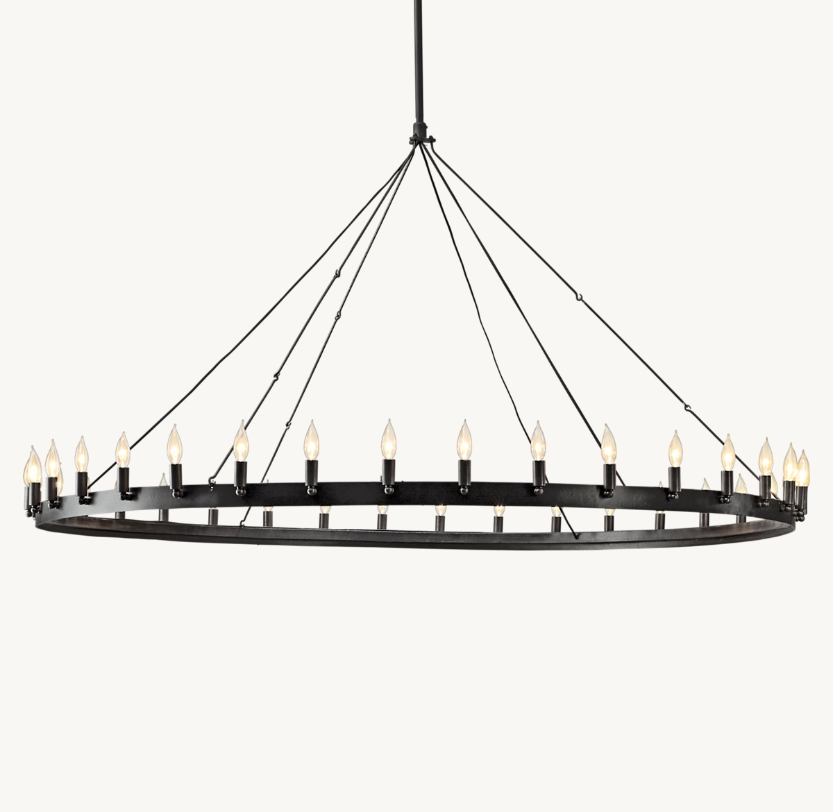 CAMINO VINTAGE CANDELABRA ROUND CHANDELIER 73