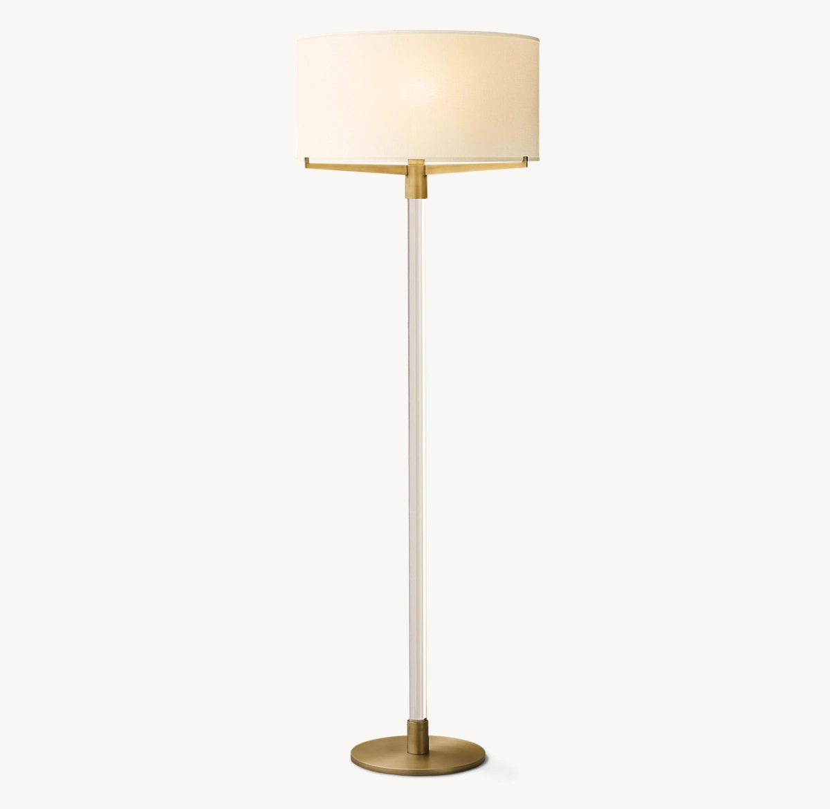 TRUMAN FLOOR LAMP - Lacquered Burnished Brass