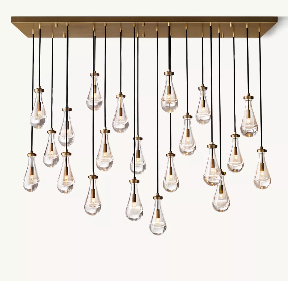 RAIN RECTANGULAR CHANDELIER 72