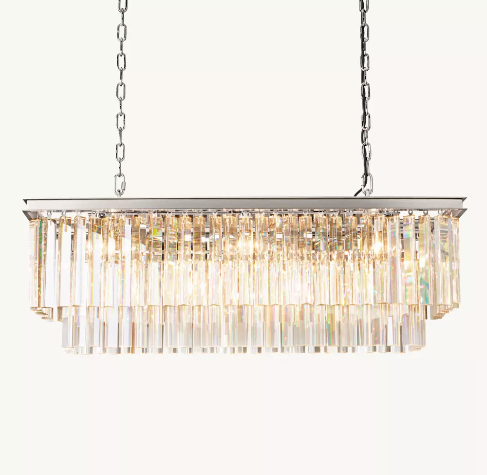 1920S ODEON RECTANGULAR CHANDELIER 40